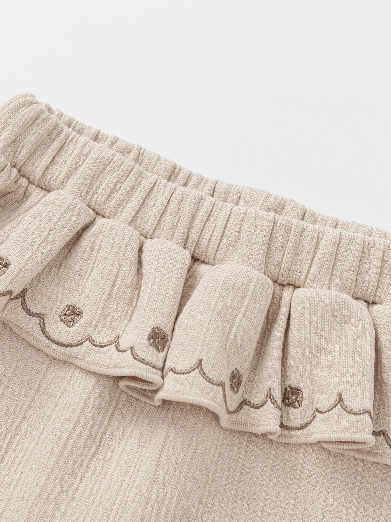 Tuta Ruffle Waist - Bezhë