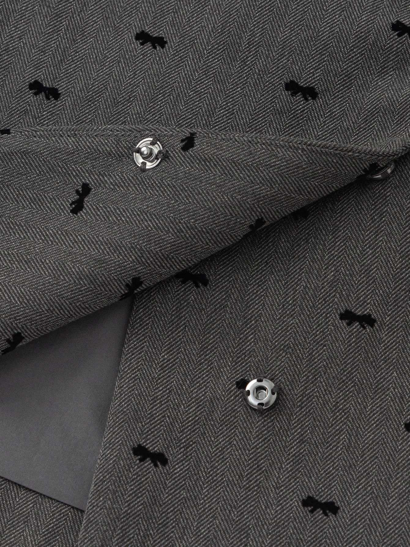 Set Jelek & Fund Charcoal Dots Layered🖤