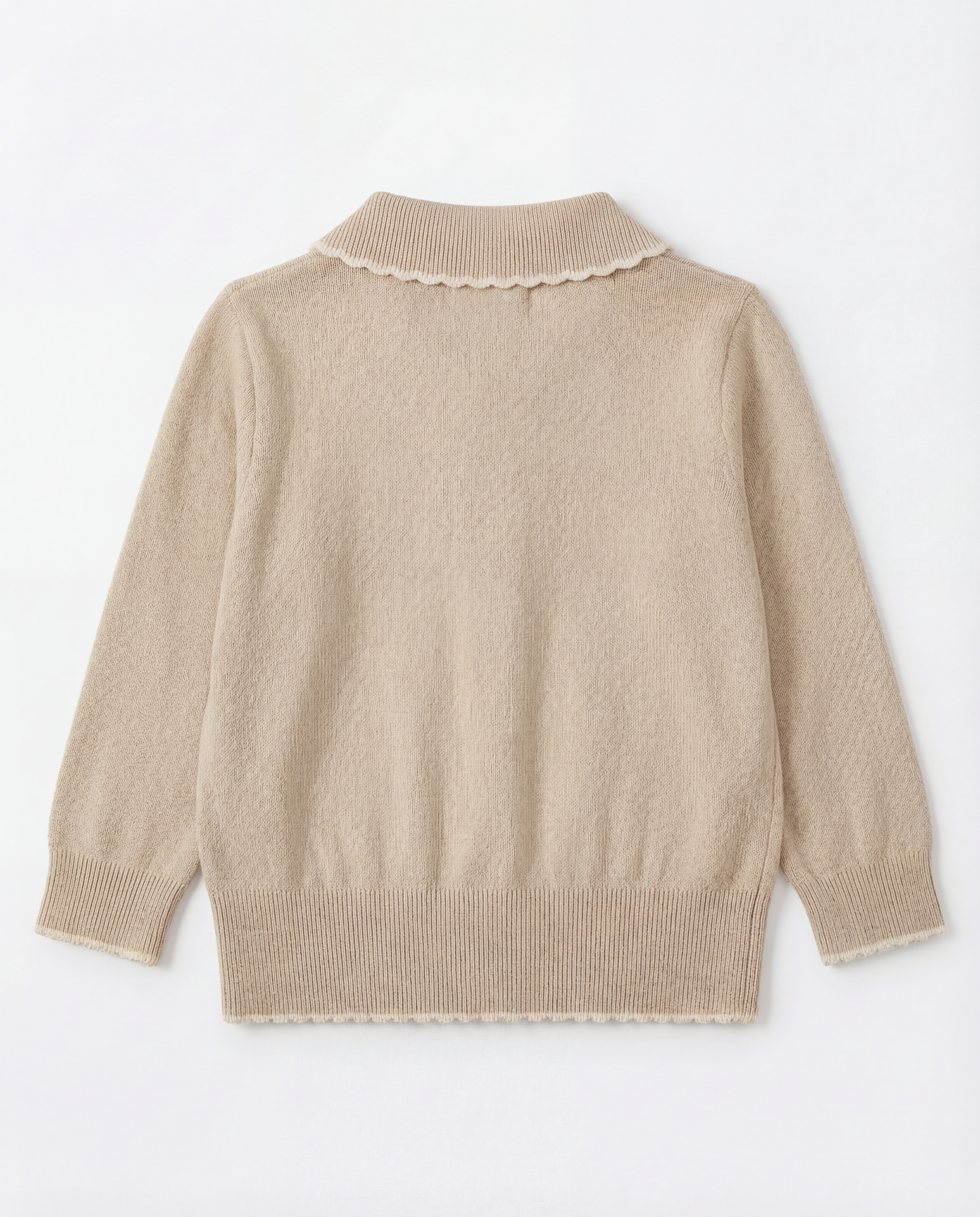 Pulover - Pearl Trim Knit Cardigan 🤎