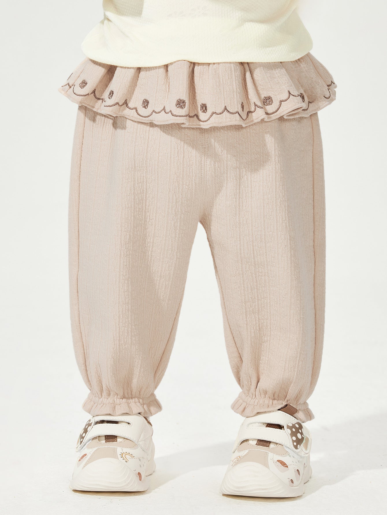 Tuta Ruffle Waist - Bezhë