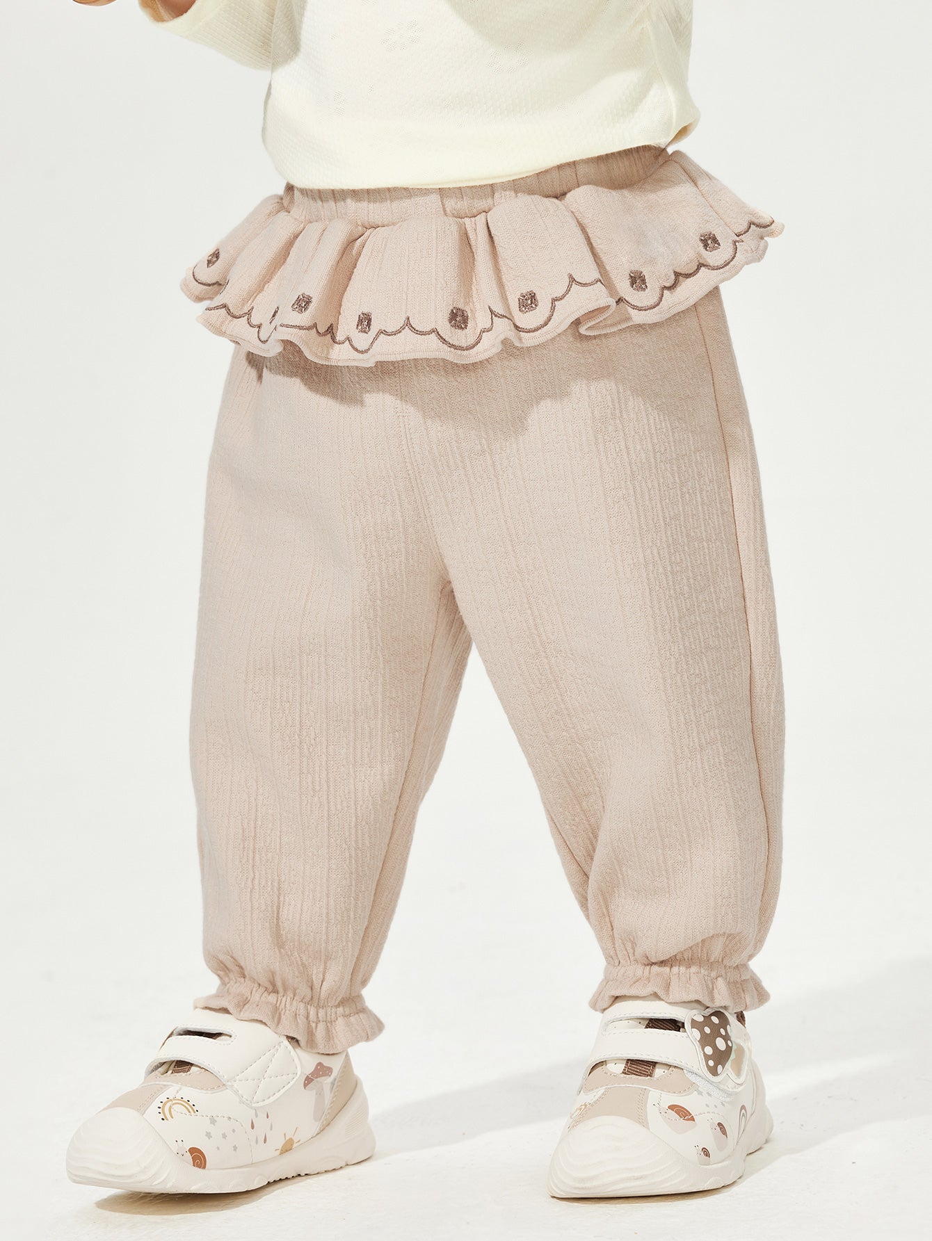 Tuta Ruffle Waist - Bezhë