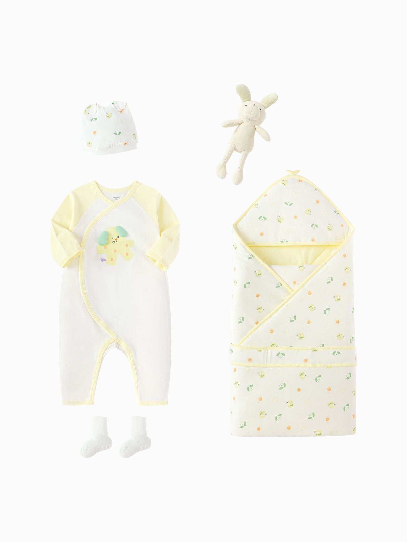 Set dhuratë për bebe Sweet Dreams 🌙 - Yellow