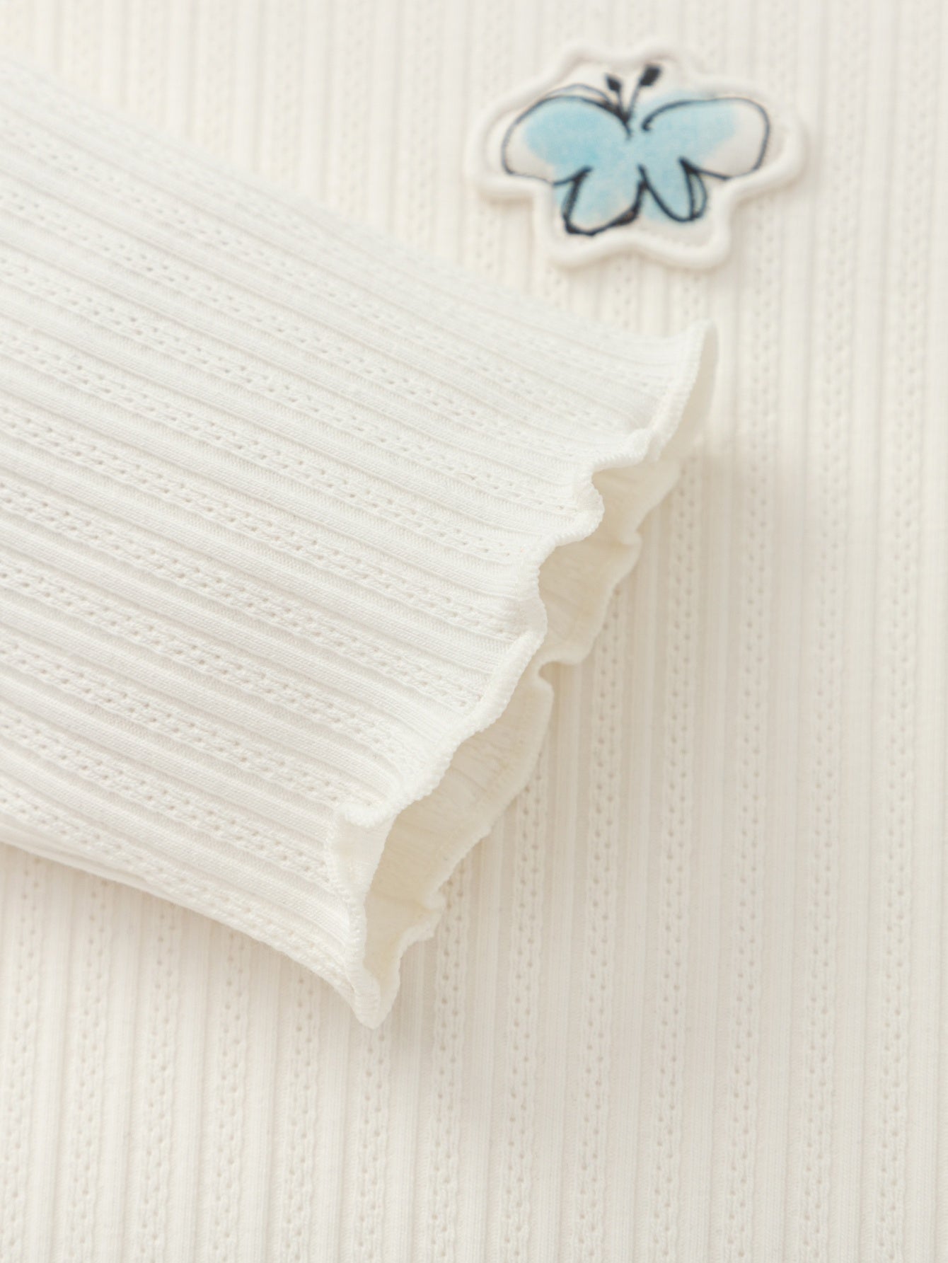 Bluza Cream Petal Rib 🤍