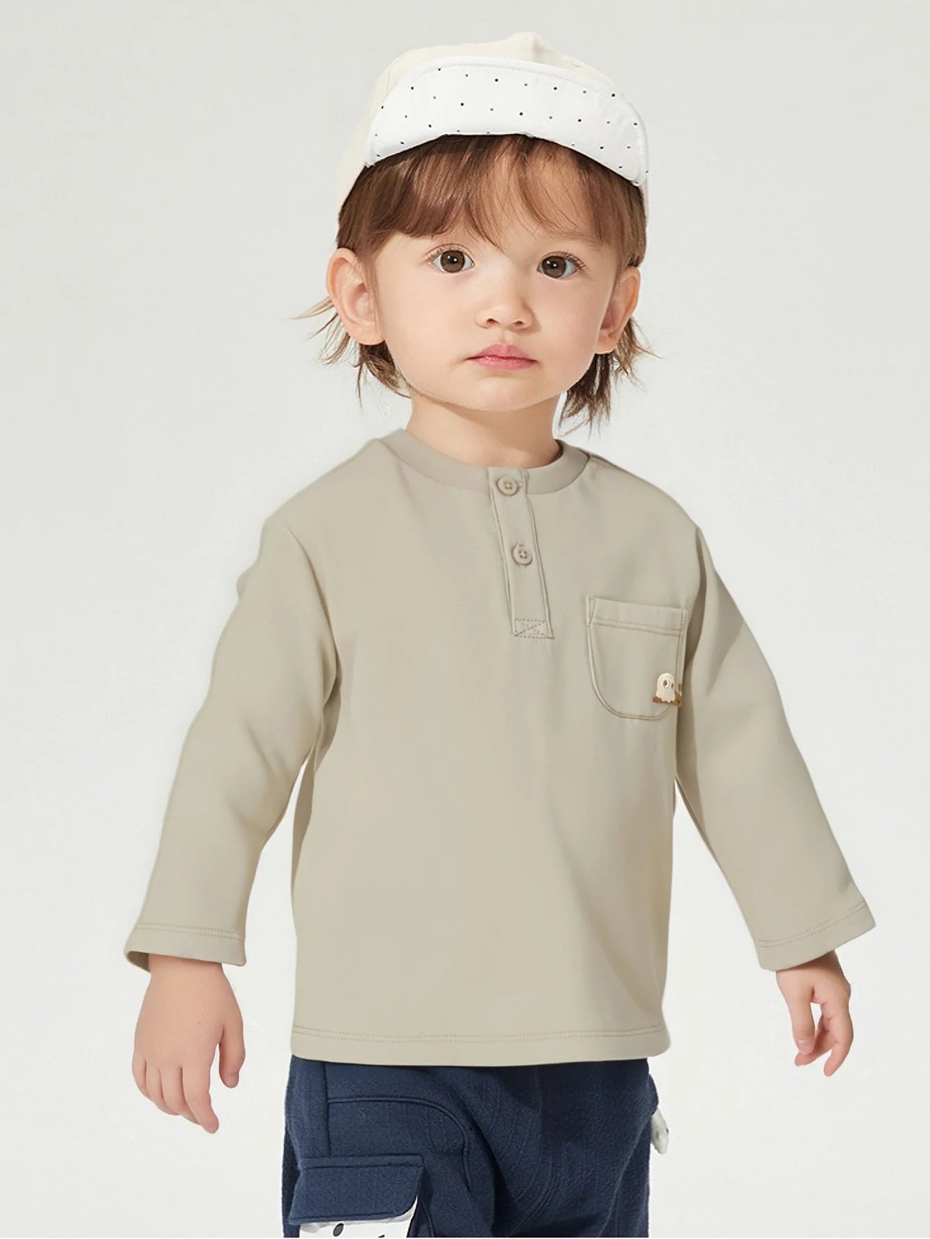 Bluzë Henley Sand Bear 🤎