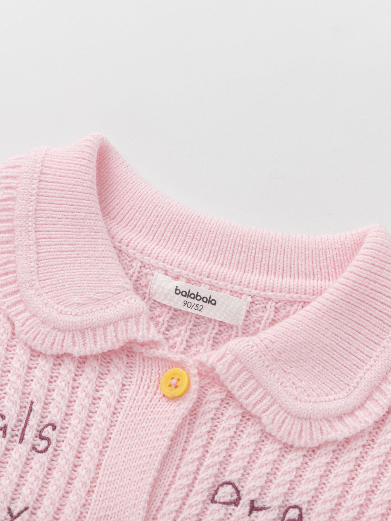 Pulovër Cardigan Candy Letters Pink 🍬