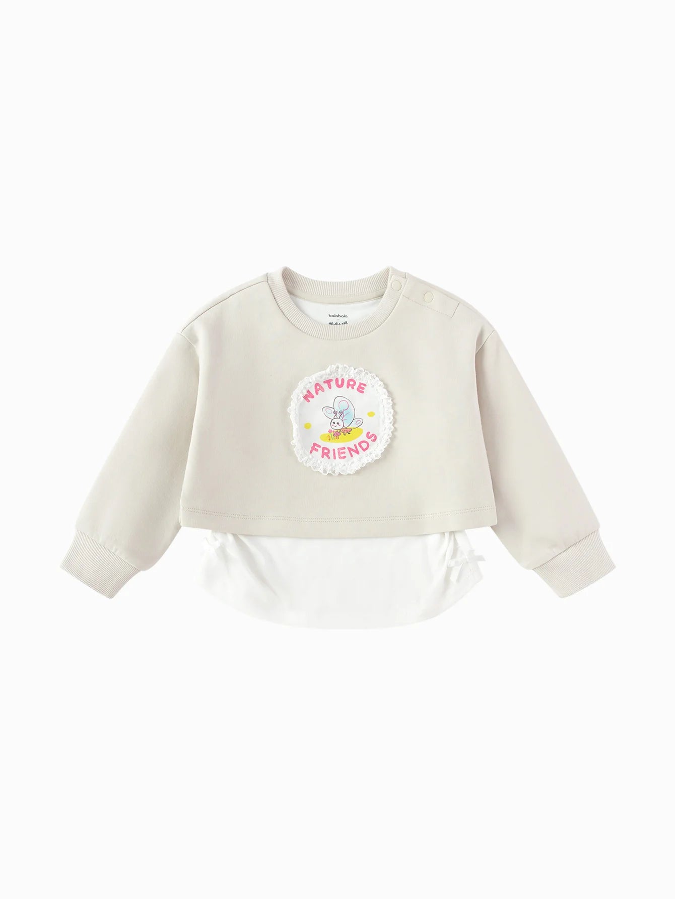 Pulovër Nature Friends Layered Crew 🤍