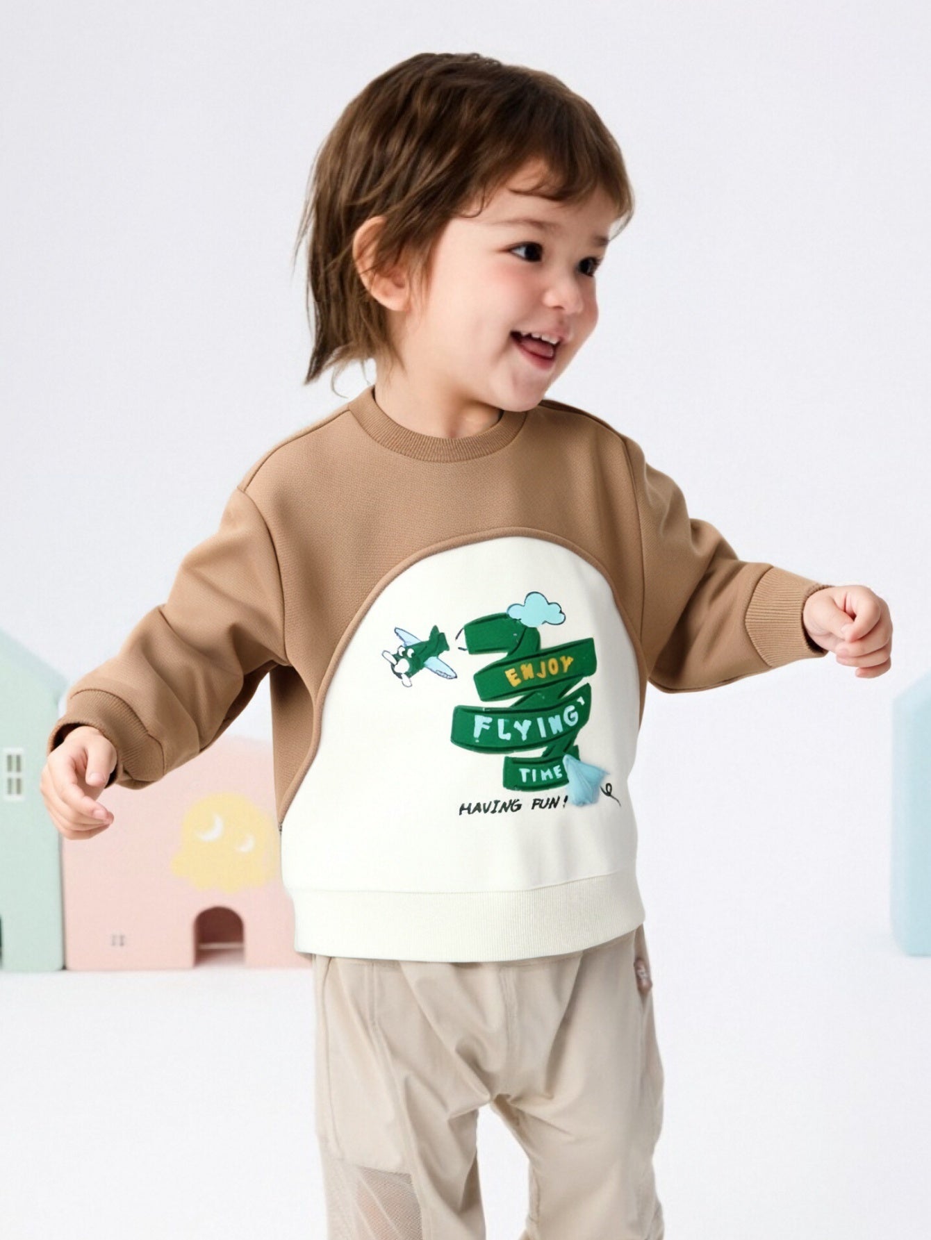 Pulovër Sky Adventure Raglan ✈️🤎