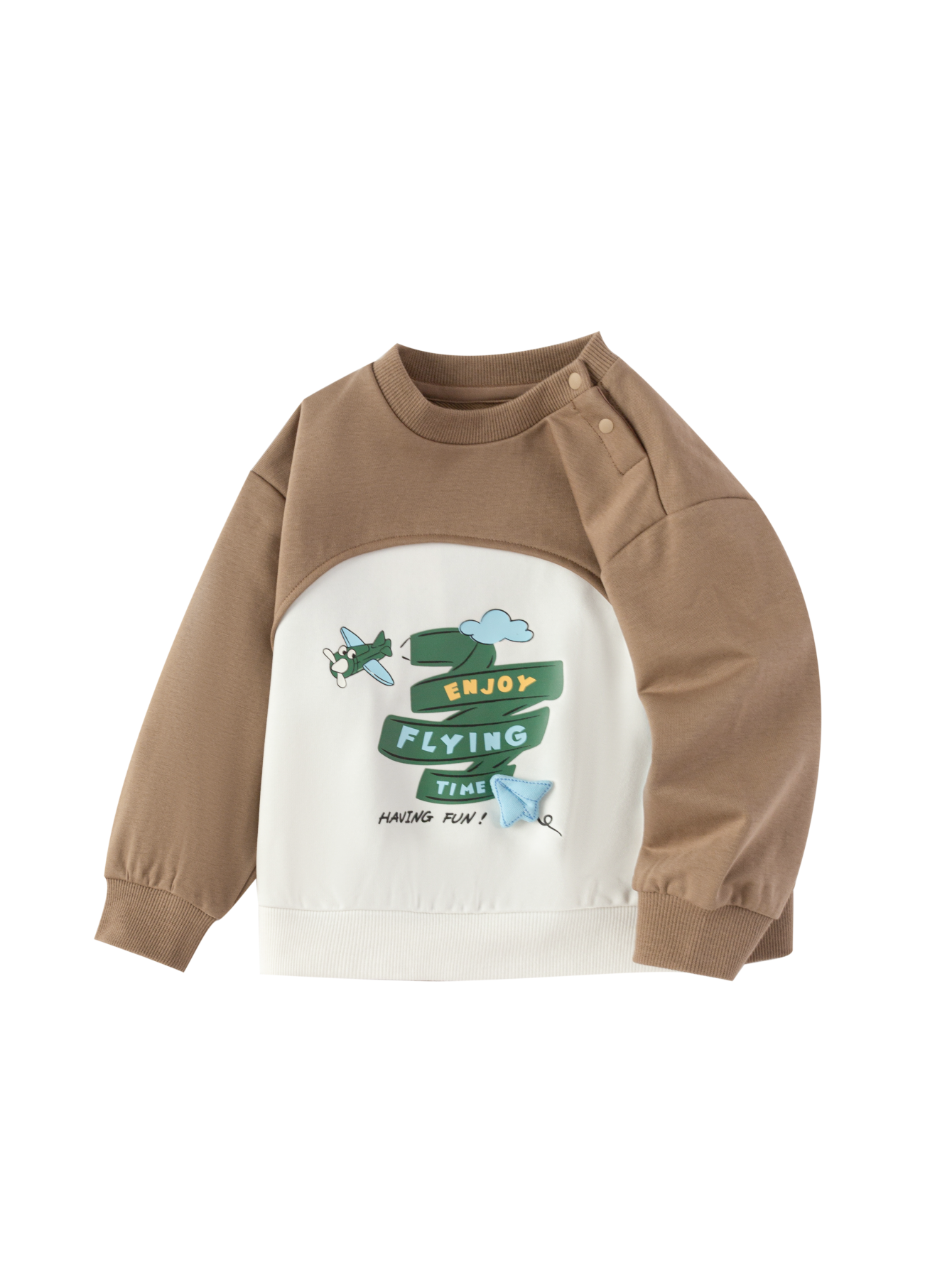 Pulovër Sky Adventure Raglan ✈️🤎