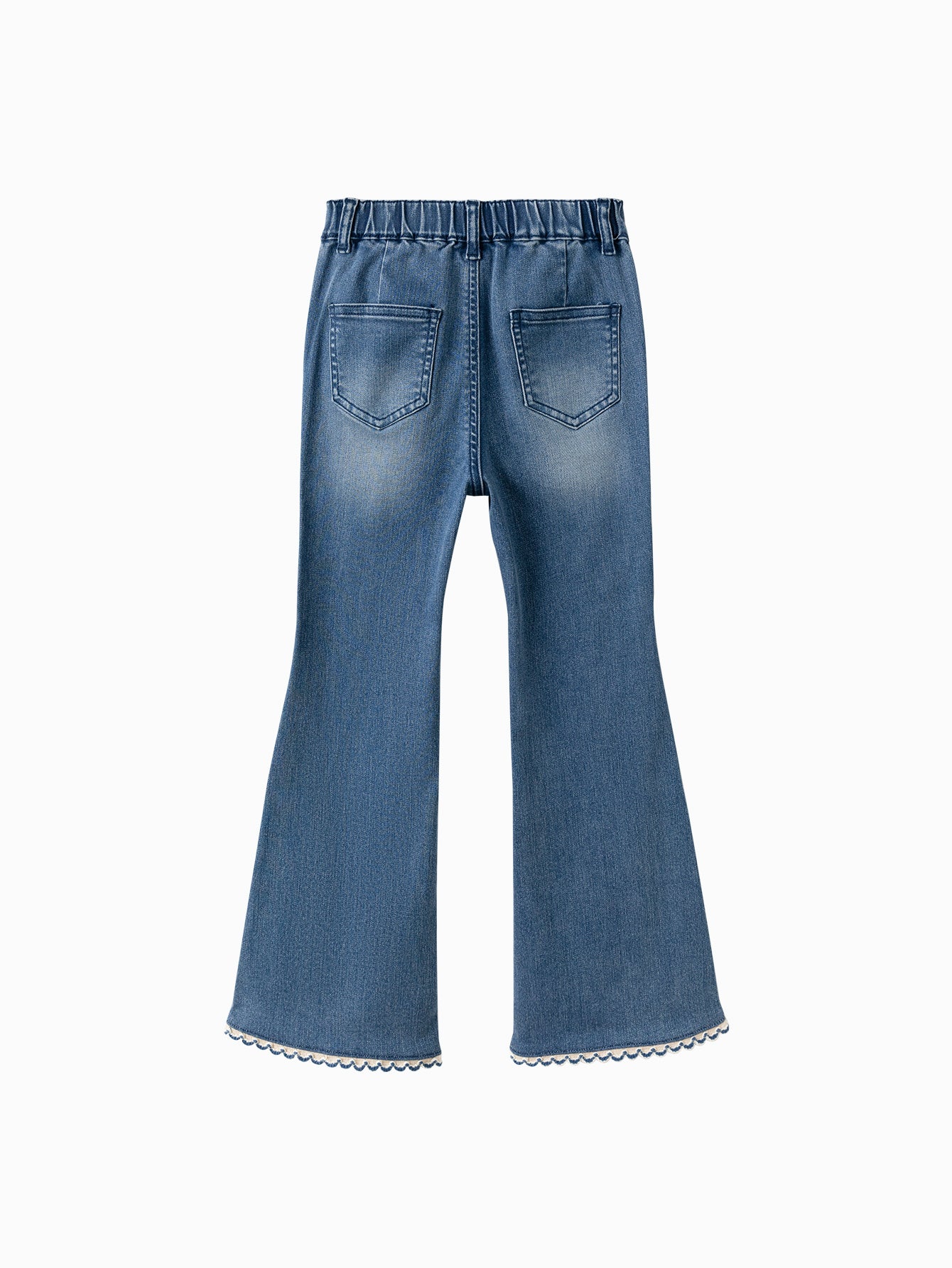 Pantallonat Flared Denim – Classic Blue 👖