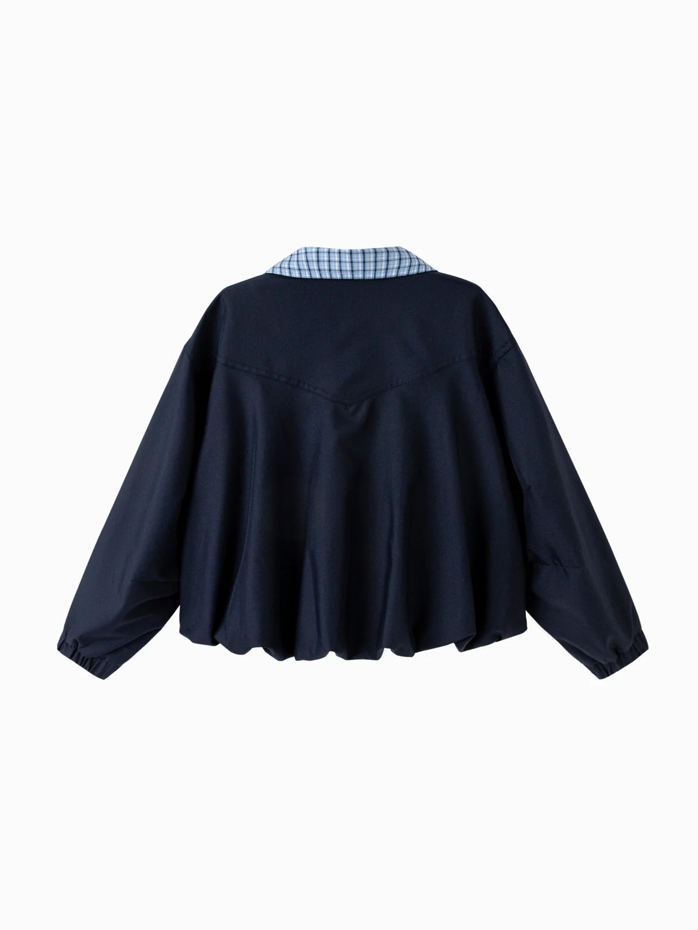 Xhaketë Cozy Navy Check Zip 💙