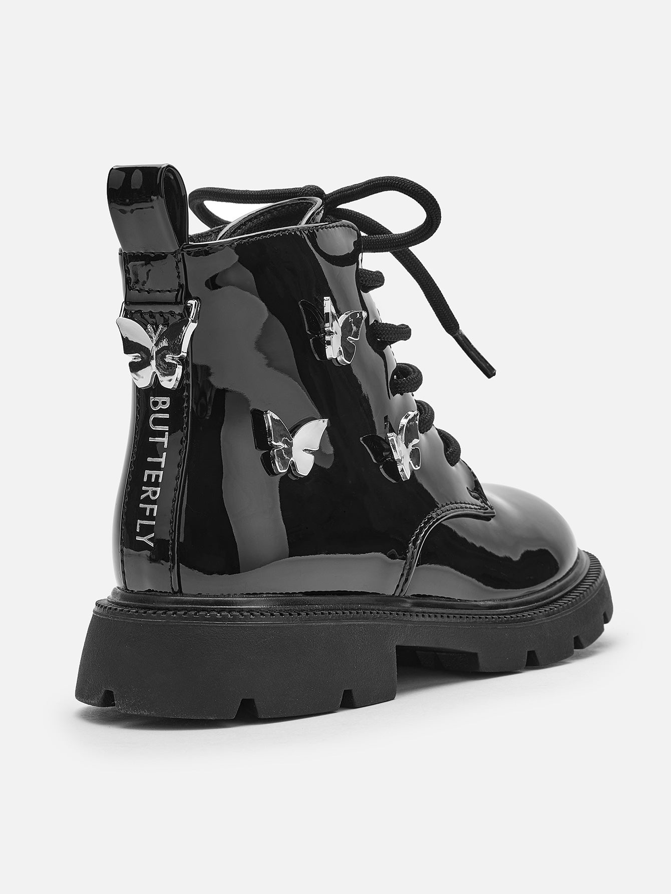 Çizme Glossy Butterfly – Black 🦋