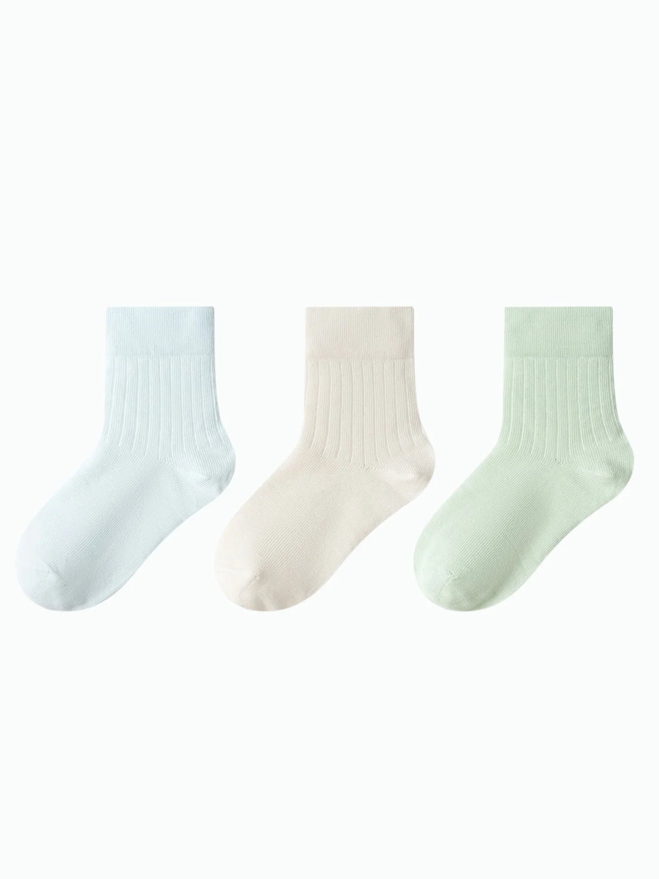 Set Çorape Pastel Rib 3-Pack 🩵
